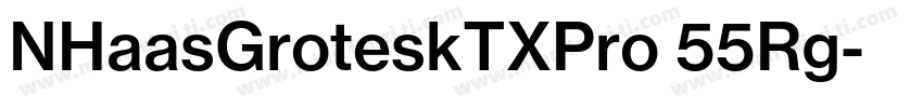 NHaasGroteskTXPro 55Rg字体转换